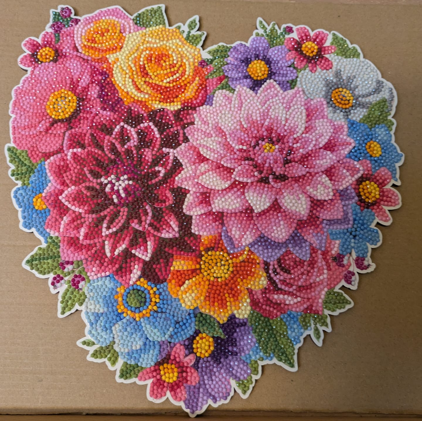 Customer photo review of Floral Heart Crystal Art Hanging Decoration