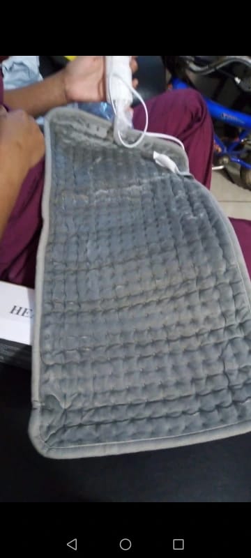 Customer photo review of Electric Heating Therapy Pad
