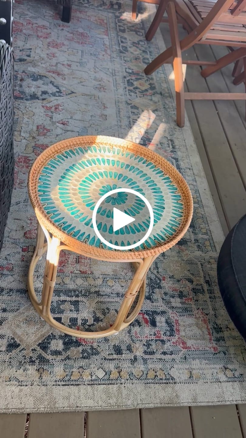 Customer video review of Serene Rattan Table
