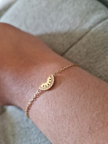 Customer photo review of Watermelon Bracelet Gold