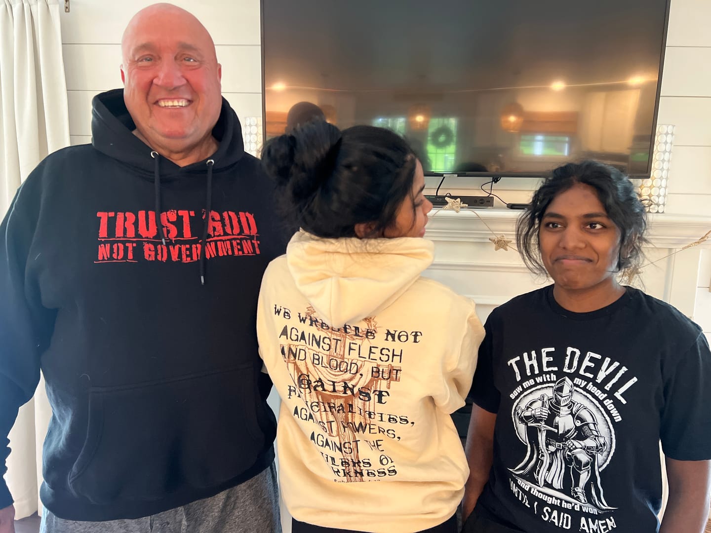 Customer photo review of The Rulers of Darkness Hoodie