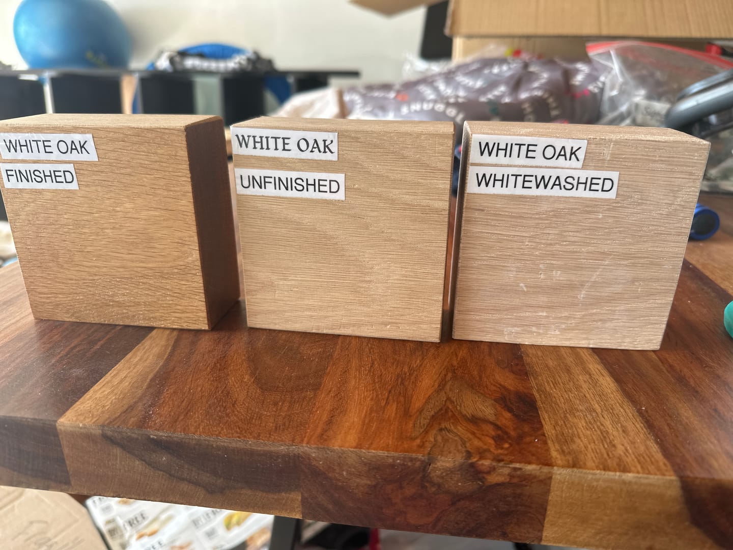 Customer photo review of White Oak Sample