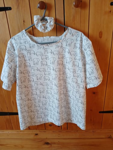 Customer photo review of Elephant Art Cotton Poplin Fabric