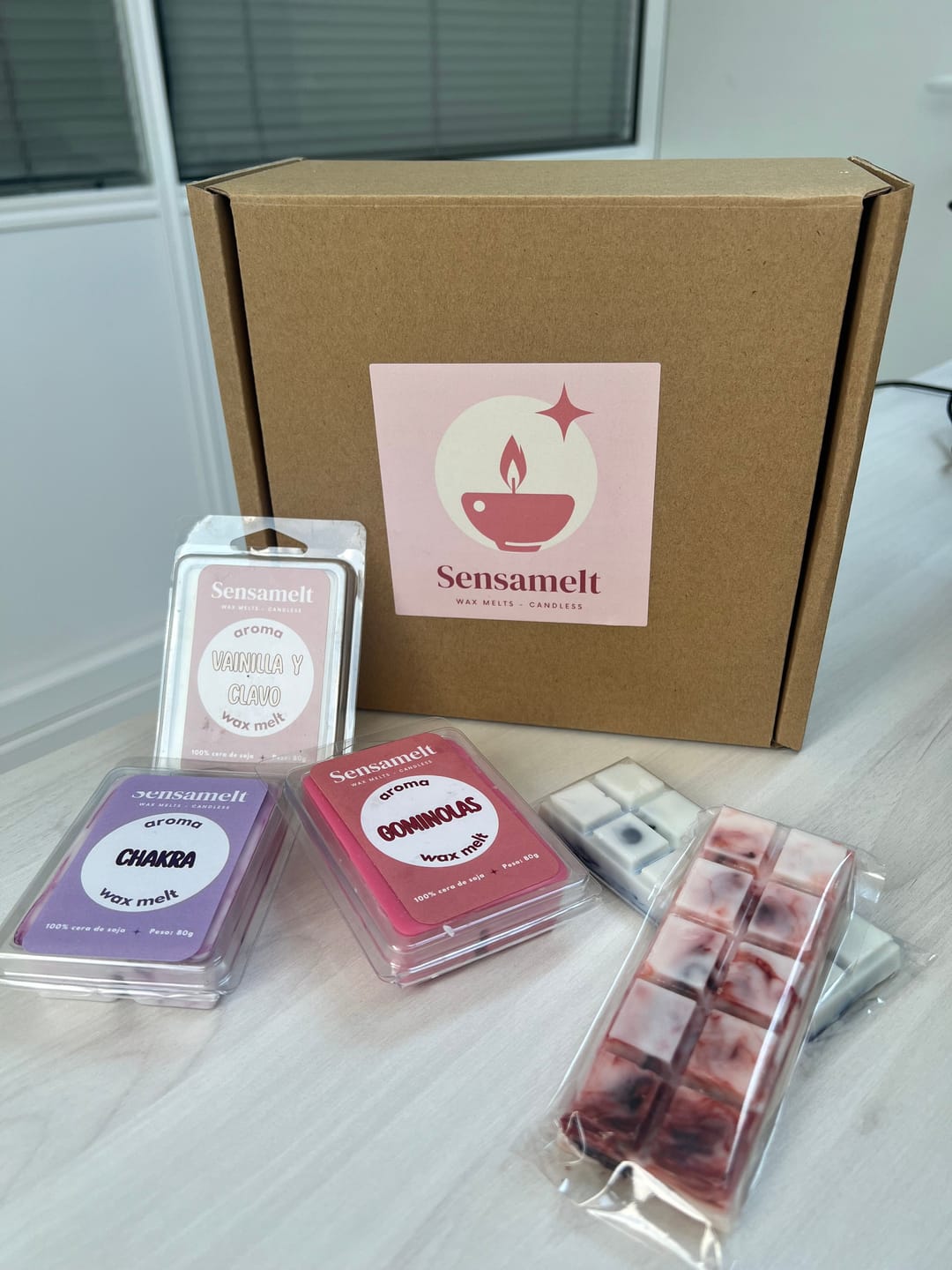 Customer photo review of Caja Sorpresa Wax Melts + Quemador Premium