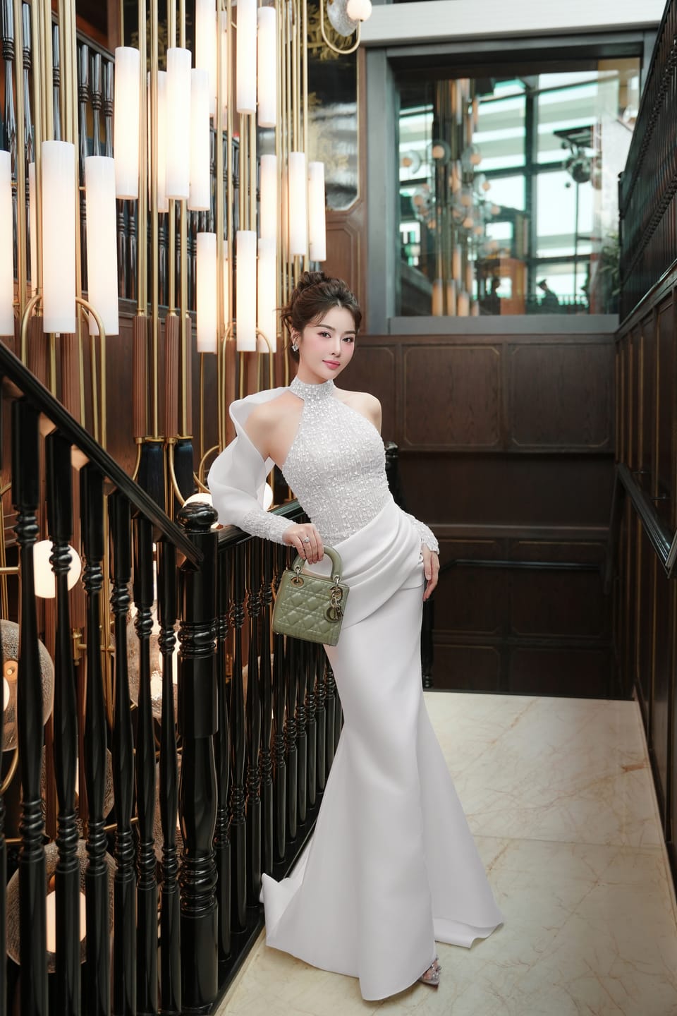 Customer photo review of ELISORA Sheer Mermaid Dress