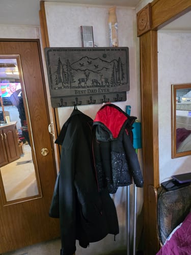 Customer photo review of PERSONALIZABLE DEER SCENE