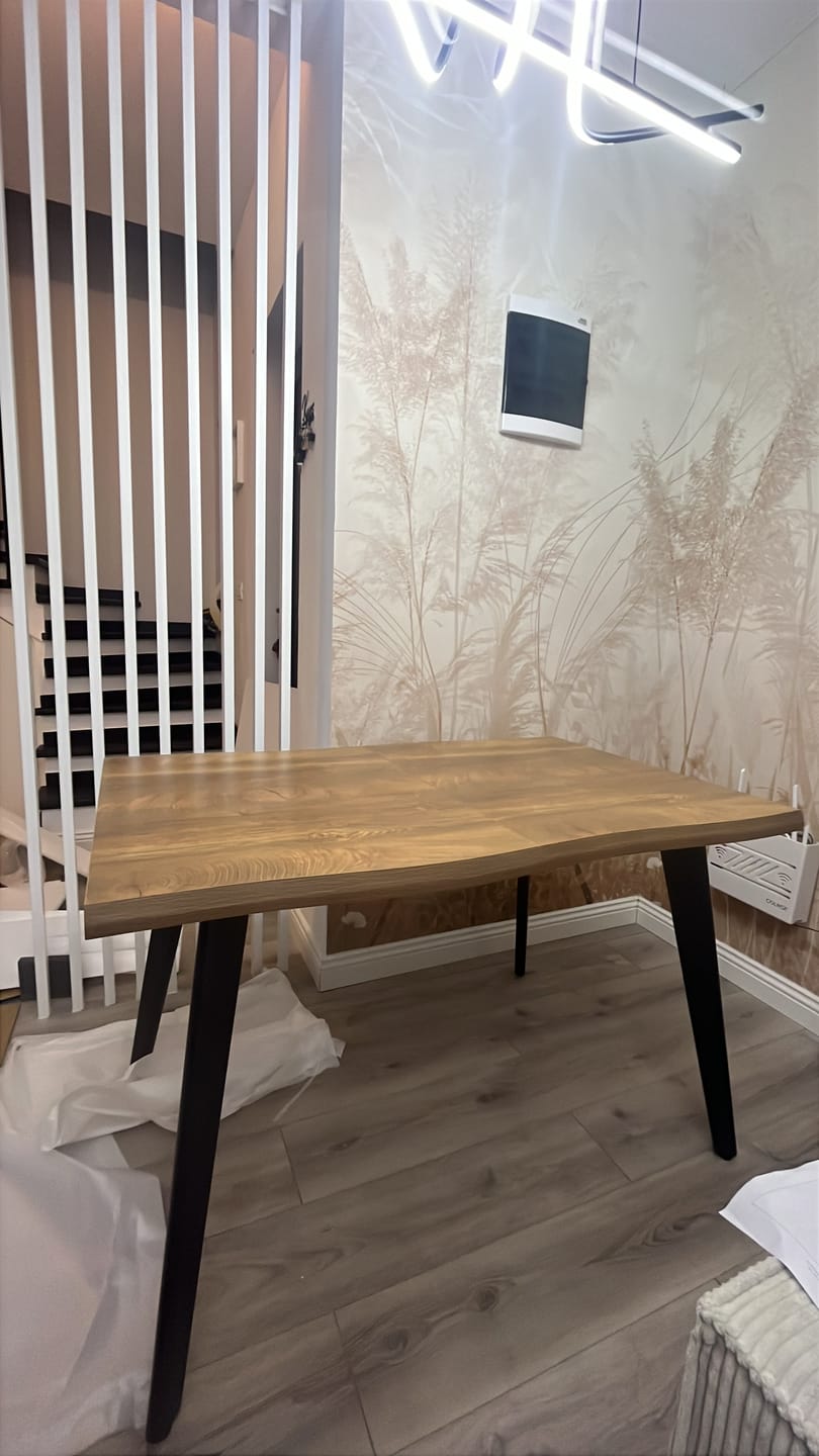 Customer photo review of Masa extensibila DICKSON, stejar natural, 120-180x80x75 cm