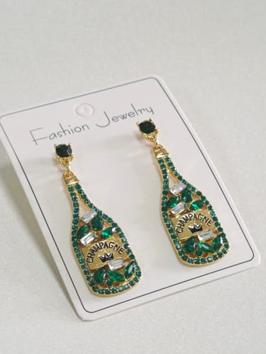Customer photo review of Champagne Earrings