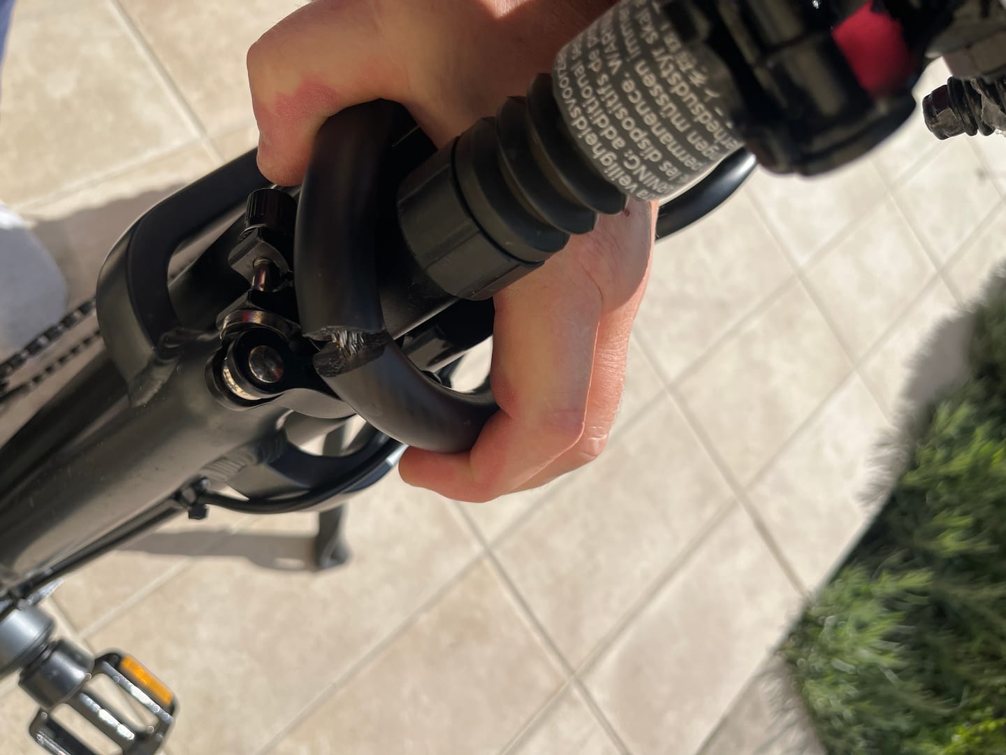 Customer photo review of Vakole Bike Lock Steel Five-digit Code Anti-theft 1.72CM Bold Cable Password Lock