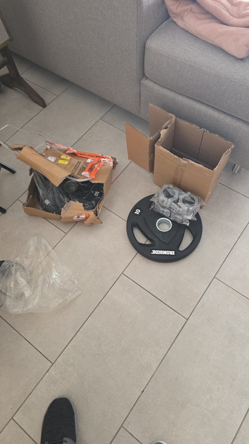 Customer photo review of Discos de 3 Agarres IRONSIDE (2.5 a 20 kg)