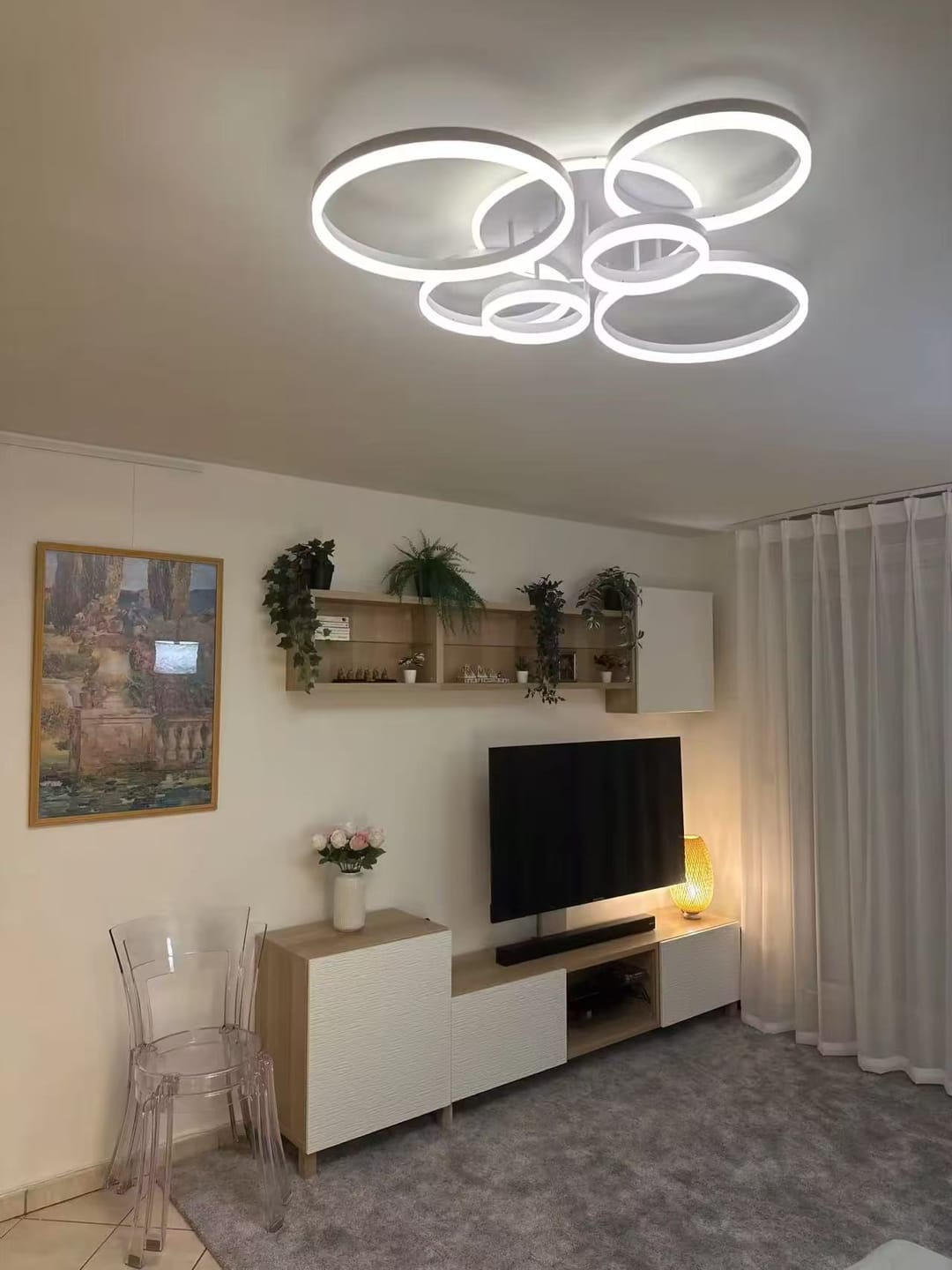 Customer photo review of WOMO Circular LED Flush Mount Ceiling Light-WM1032