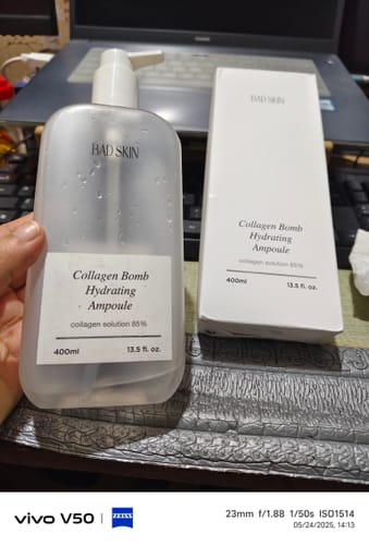 Customer photo review of Bad Skin™ Korean Collagen Bomb Hydrating Ampoule
