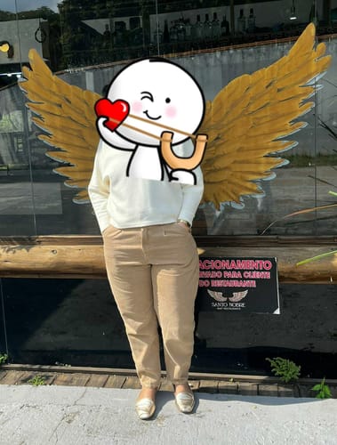 Shirlene H. review of Calça Jeans Slouchy Cacau Marrom Claro image 1 out of 1