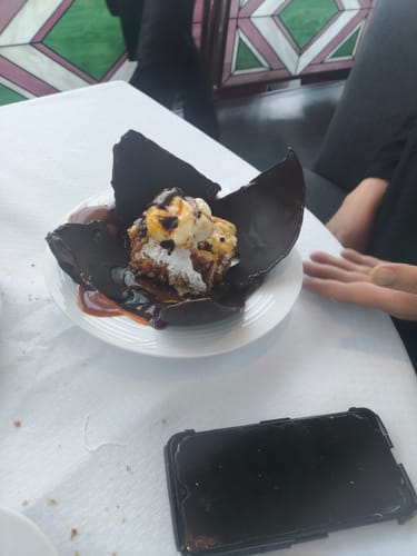 Customer photo review of Mejorar postre por Esfera de Chocolate