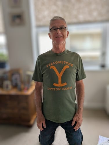Customer photo review of Yellowstone Dutton Ranch T-Shirt