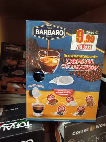 Customer photo review of Caffè Barbaro 70 Cialde + 8 Cremine