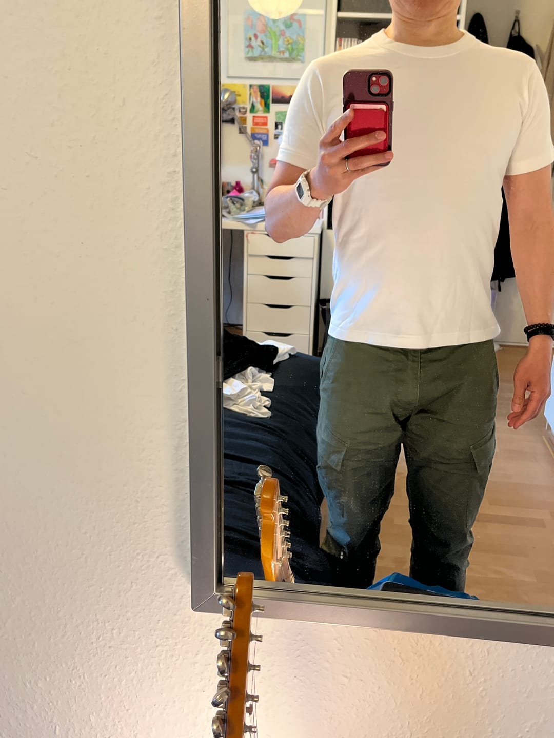 Customer photo review of Loopwheel Tubular Athletic T-Shirt - White