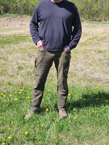 Customer photo review of FX-1 Slim Work Pants O.D. Green