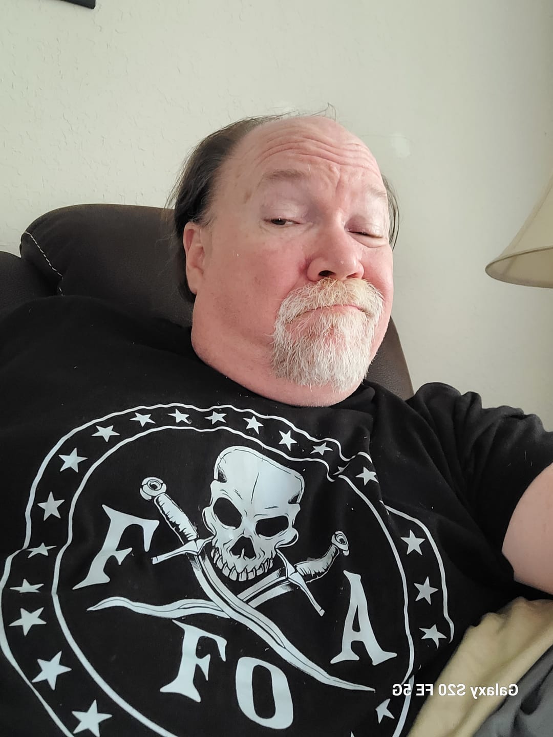 Customer photo review of FAFO Skull & Dagger T-Shirt
