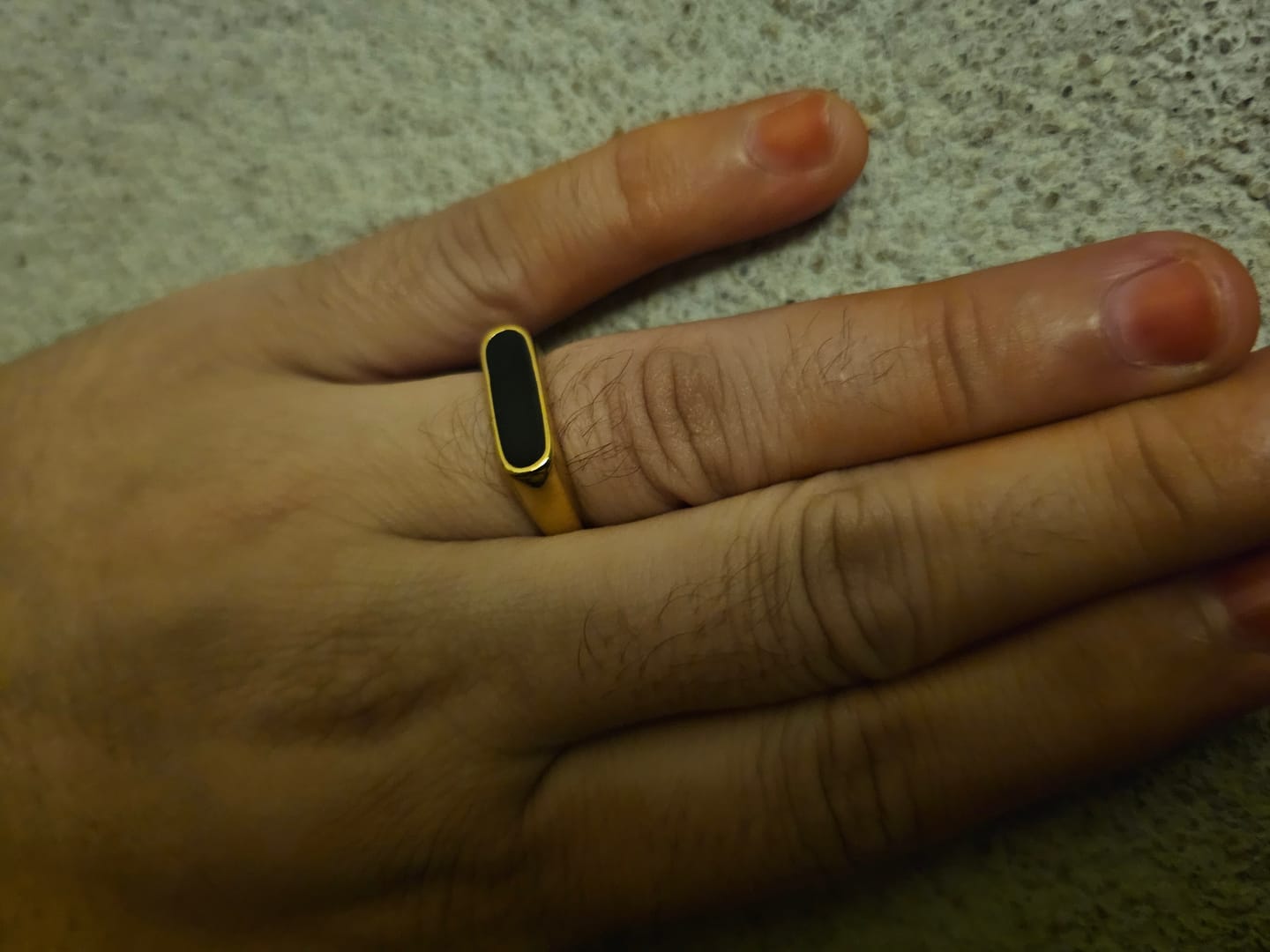 Customer photo review of Black Bar Ring