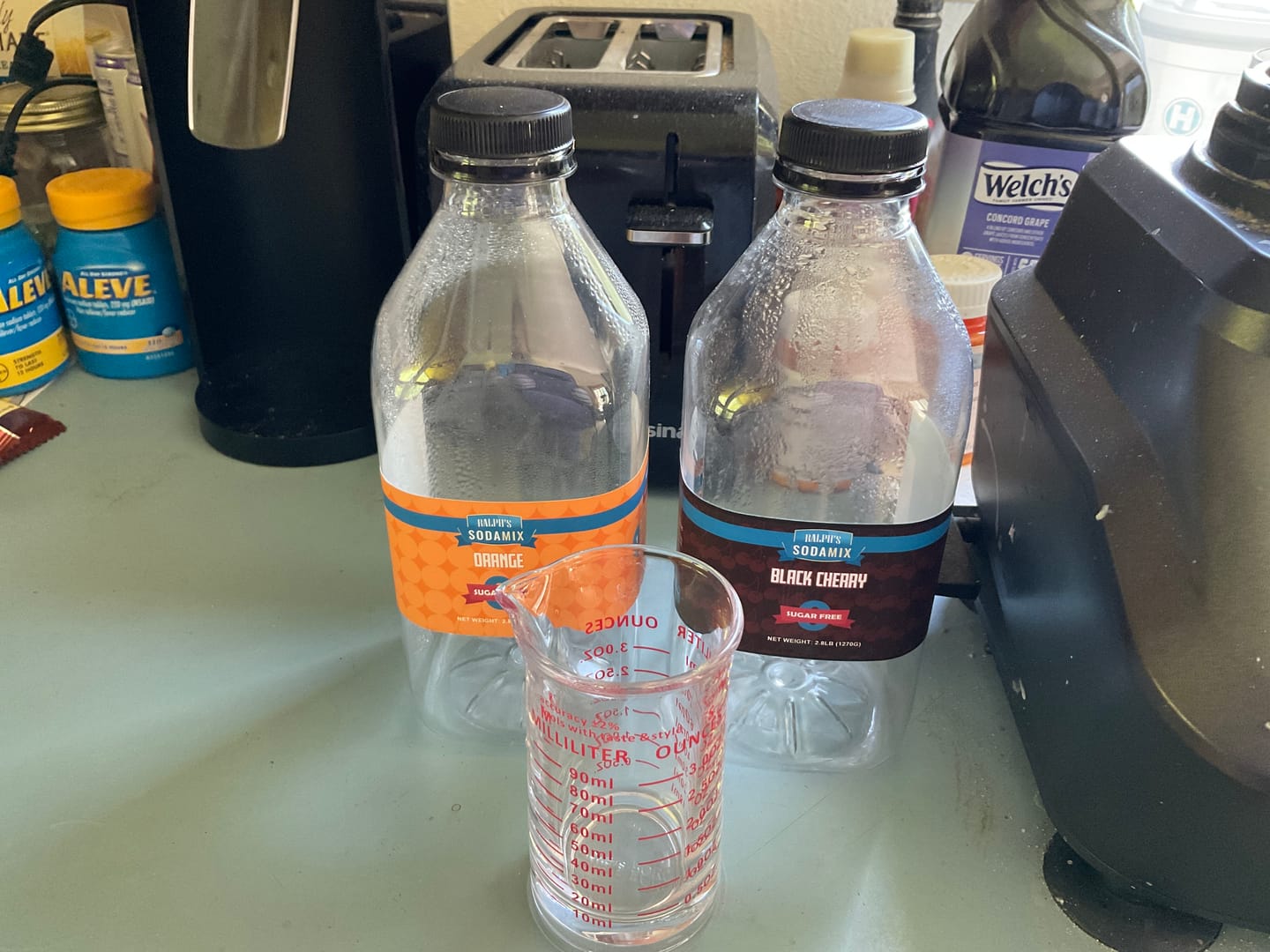 Customer photo review of Black Cherry Sparkling Water Flavoring Syrup
