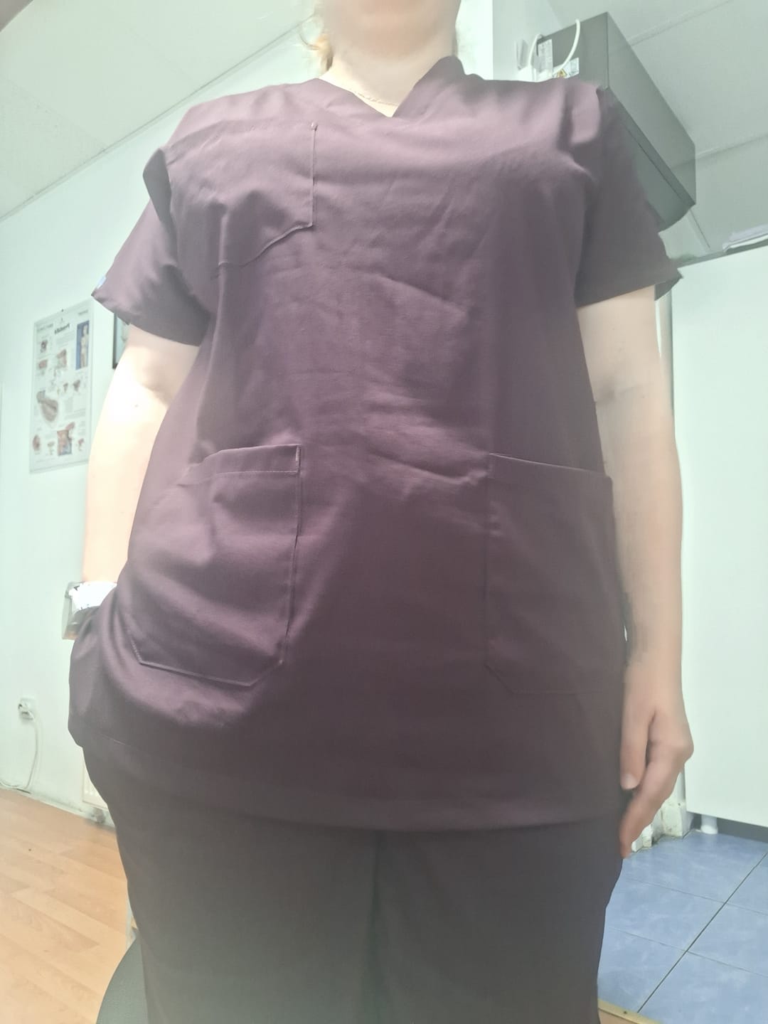 Customer photo review of Costum Medical Elastan Grena, Pentru Femei - Cherry - Model Classic Flex