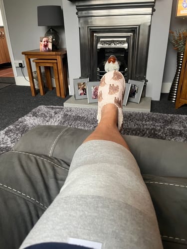 Customer photo review of Bamboo Compression Knee Sleeve for Night Pain