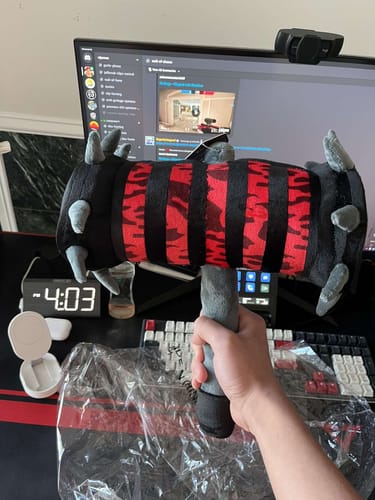 Customer photo review of Flee The Facility - Bone Crusher Hammer Plushie