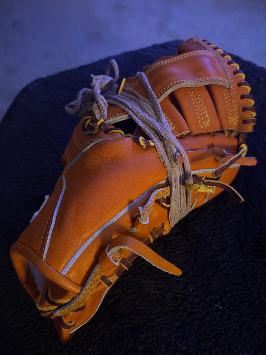 Customer photo review of Jax Fielding Glove | LJ-10 | Outfield | Orange Tan | 12.5"