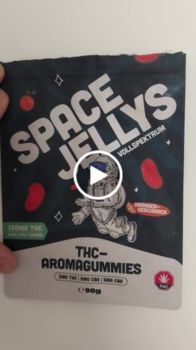 Customer video review of THC Spacejellies Vollspektrum | 100mg THC | 20 Stk.