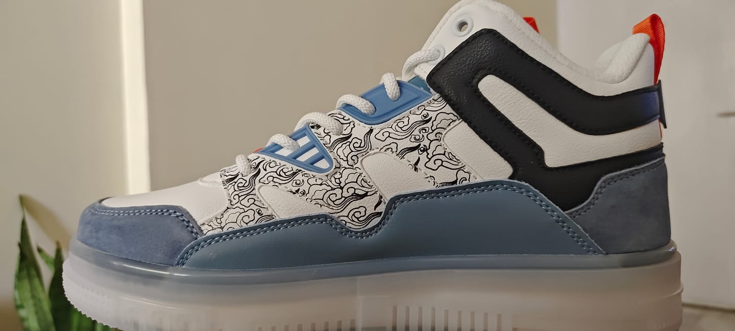 Customer photo review of Street Skate 2.0 Blue Low Top Premium Flat Sole Sneakers