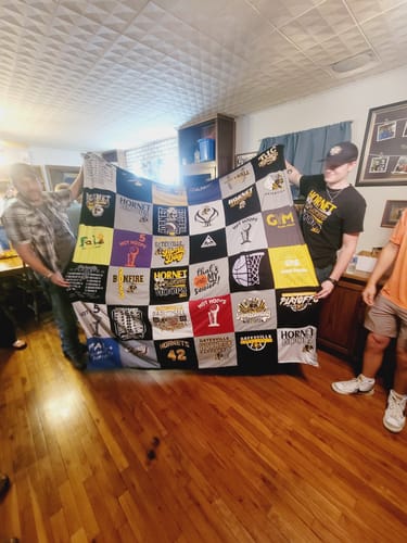 Customer photo review of Project Repat T-Shirt Quilt