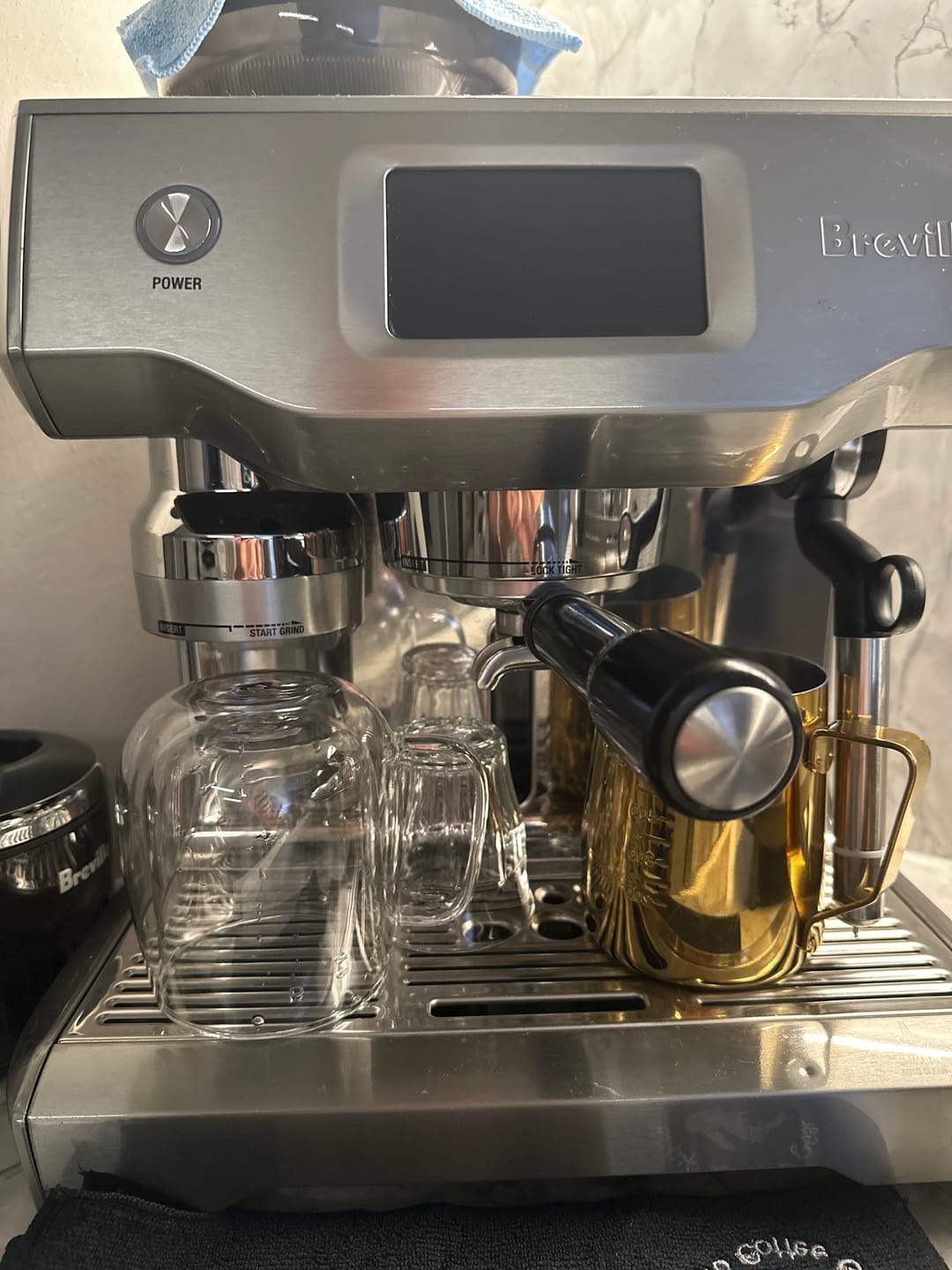 Customer photo review of Double Walled Glass Coffee Cups