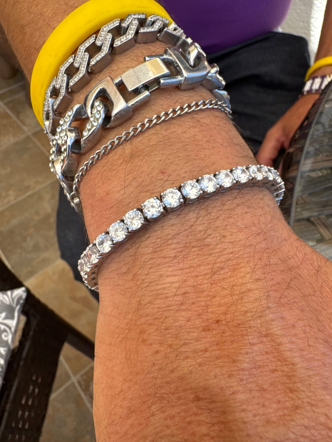 Customer photo review of TENNISBOY BRACELET. - 5MM