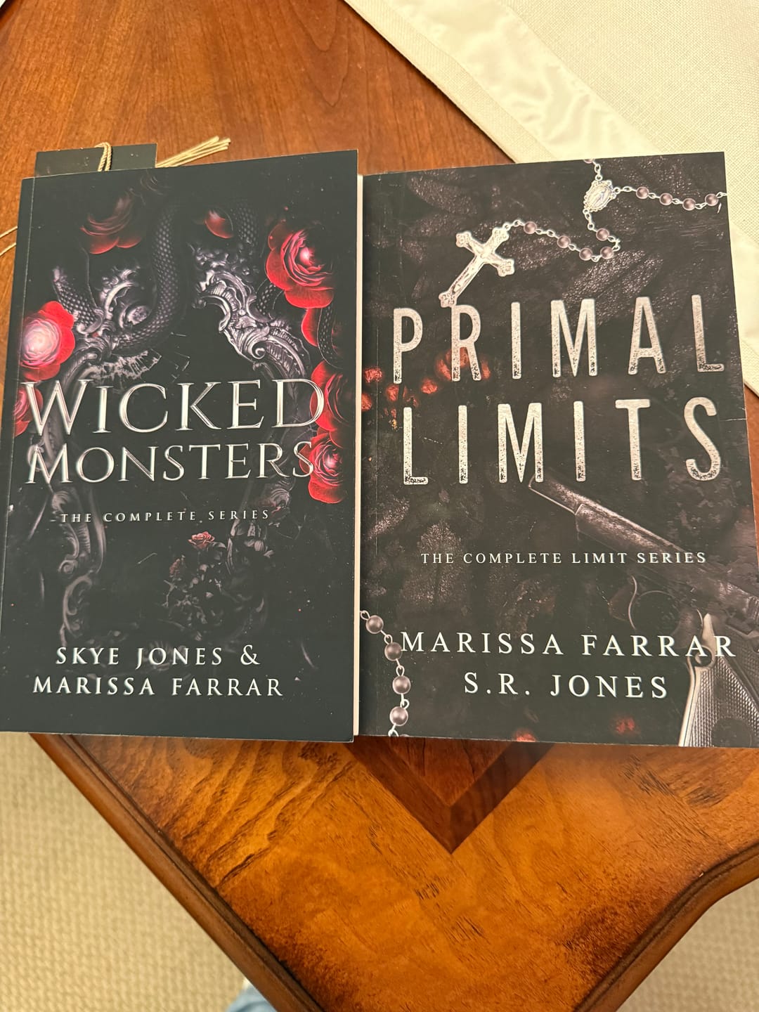 Customer photo review of Wicked Monsters Omnibus Paperback Signed by Marissa Farrar
