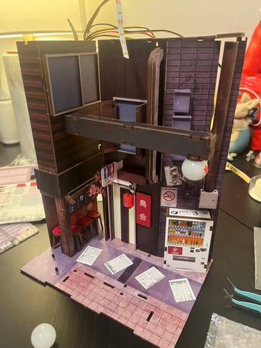 Customer photo review of Omoide Yokocho Book Nook Kit