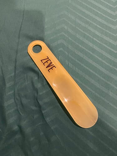 Customer photo review of Flexible Shoe Horn - Cream