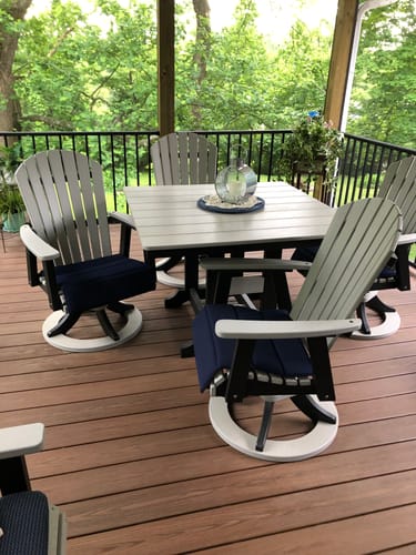 Customer photo review of Dining, Counter, Rocker, & Glider Chair Seat Cushions Sunbrella® Fabric (18 Colors Options!)