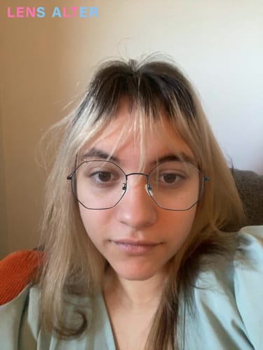 Customer photo review of Linda Eyeglasses