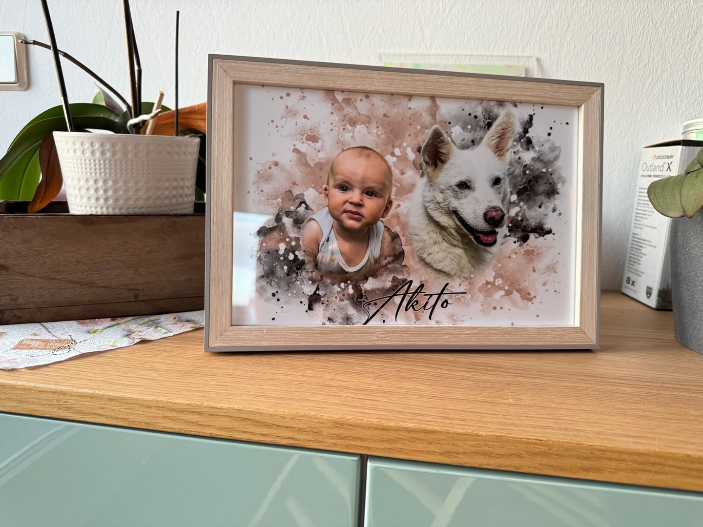 Customer photo review of Tierisches Wasserfarben Portrait