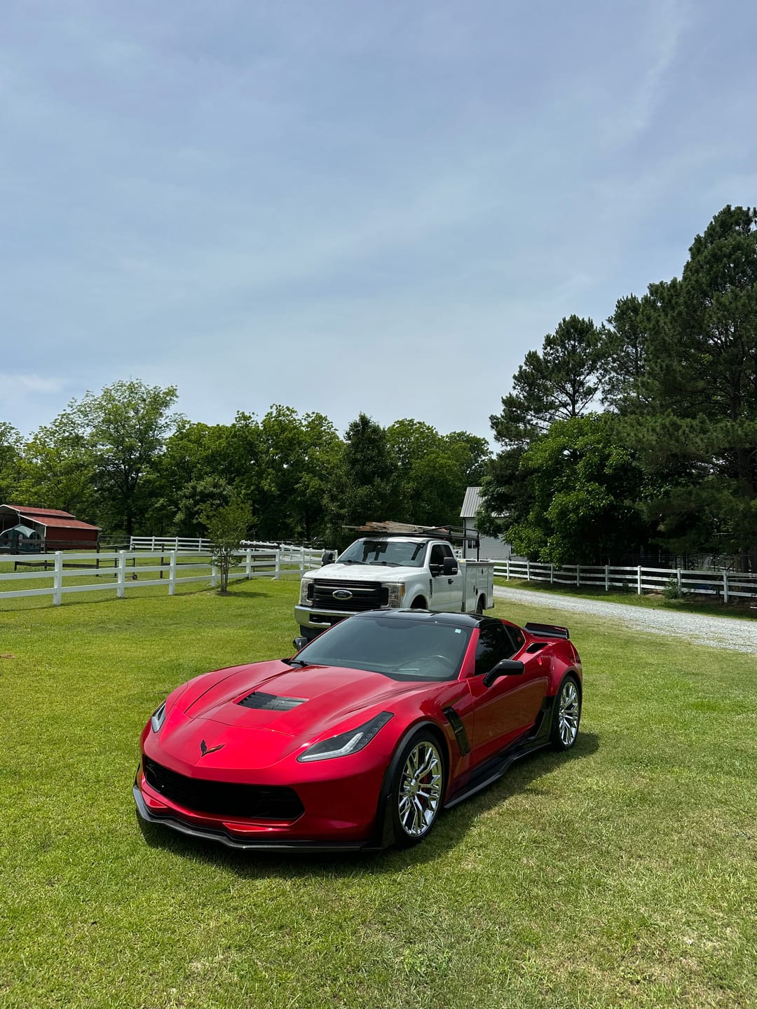Customer photo review of Glossy Metallic Vampire Red Vinyl Wrap