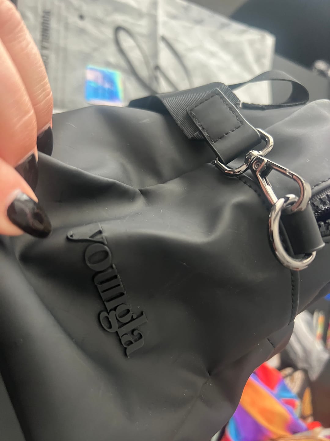 Customer photo review of W613 Sleek Mini Duffle - May 29th