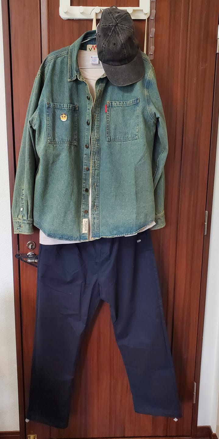 Customer photo review of レトロゆったりカジュアルイージーパンツ