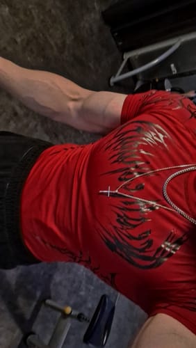 Customer photo review of Void Tech™ Exo Skeleton Compression [CRIMSON RED]