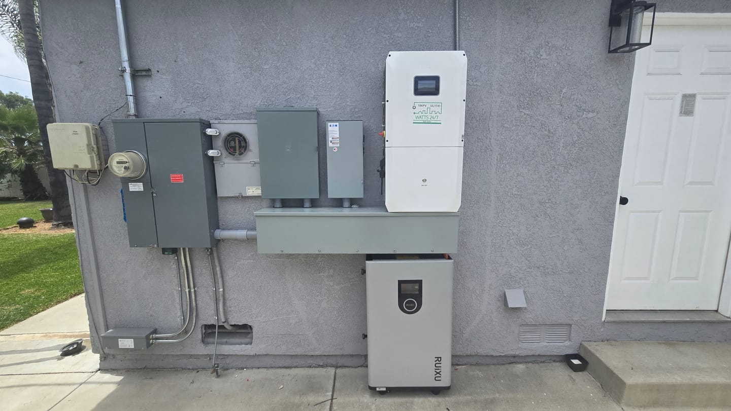 Customer photo review of RUIXU | Lithium Battery 48V 314Ah | 16kWh | LiFePO4 Wallmount Energy Storage | Lithi2-16 | 9500 Cycles | UL1973/UL9540 | 10-Year Warranty
