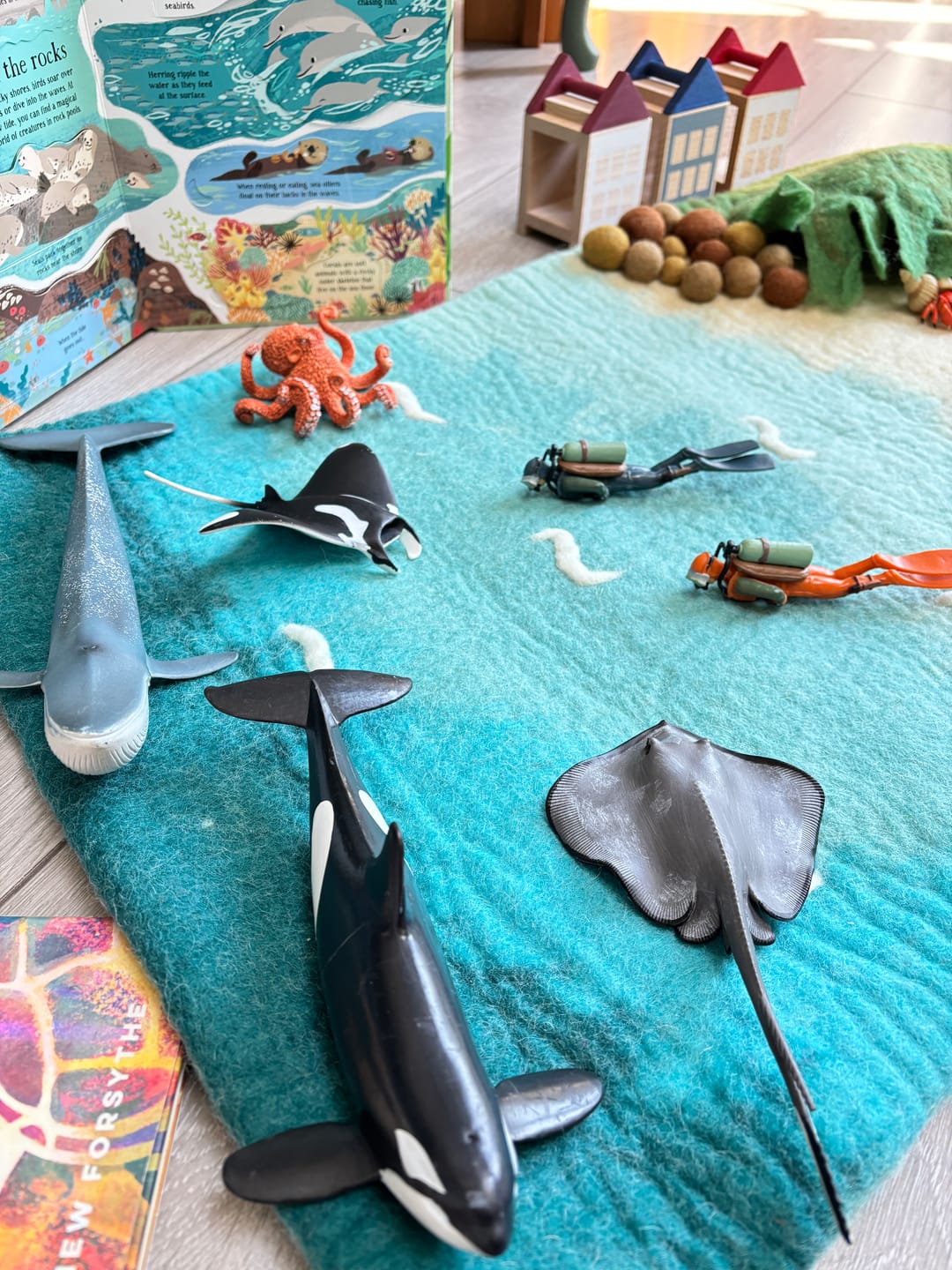 Customer photo review of Large Sea and Rockpool Play Mat Playscape