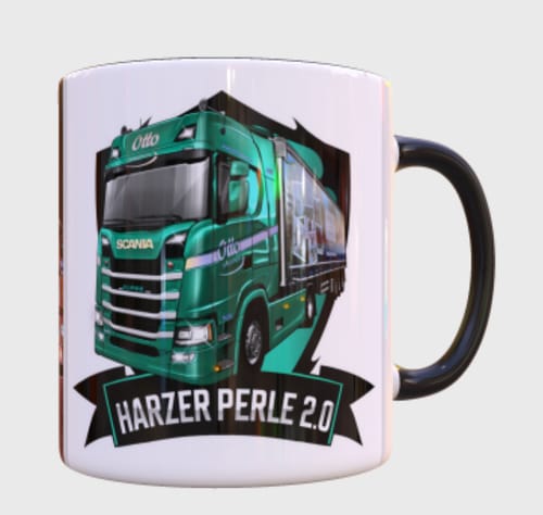 Customer photo review of TassenExpress - Becher Keramik Tasse mit Logo bedruckt 325ml Firmenlogo