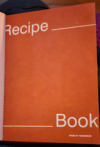 Customer photo review of Recipe Book