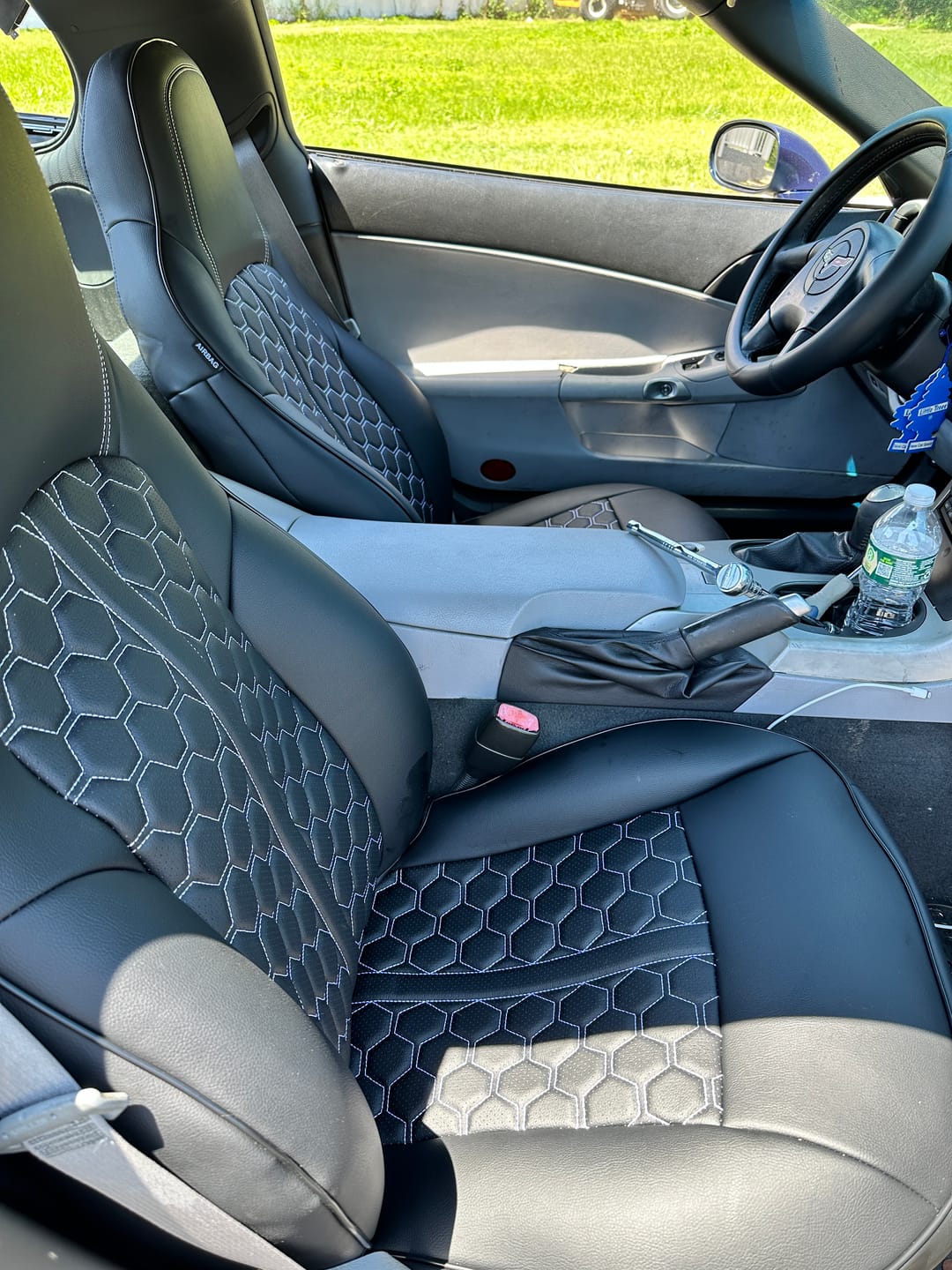 Customer photo review of Corvette C6 Custom Leather Seat Covers