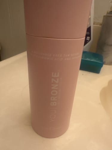 Customer photo review of You Bronze Face Tan Serum